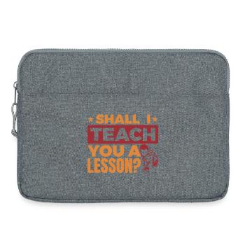 Funny billiard saying - Laptop bag 15" - heather grey - Front