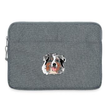Australian Shepherd - Laptop bag 15" - heather grey - Front