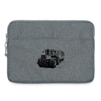Old MB trac 1300 TRACTOR with straw trailer - Laptop bag 15" - heather grey - Front
