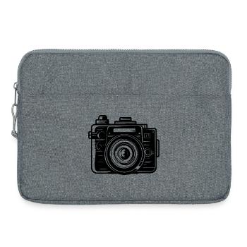 Kamera Zeichnung - Laptoptasche 15" - Grau meliert - Vorne