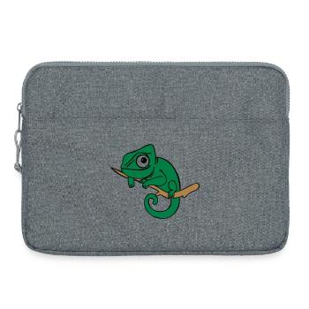 Lui das Chamäleon, dreifarbig - Laptoptasche 15" - Grau meliert - Vorne