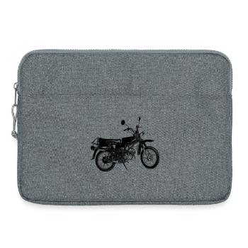 Deux temps dans le sang - Sacoche pour ordinateur portable 15 pouces - gris chiné - Devant