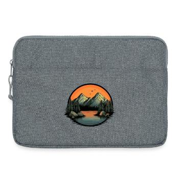 Montagnes Nature - Sacoche pour ordinateur portable 15 pouces - gris chiné - Devant