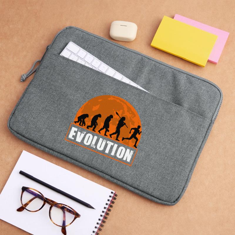 Running Man Evolution Funny Runner Tee Marathon Laptop bag 15"