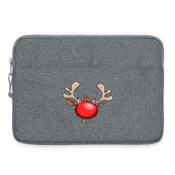Le grand nez rouge - Sacoche pour ordinateur portable 15 pouces - gris chiné - Devant