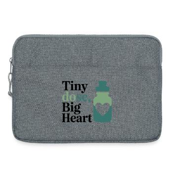 Homöopathie Tiny Dose Big Heart Professional Gear - Laptoptasche 15" - Grau meliert - Vorne