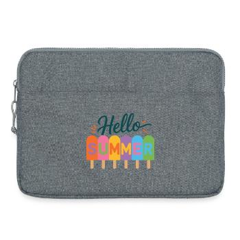Hallo Sommer - Laptoptasche 15" - Grau meliert - Vorne
