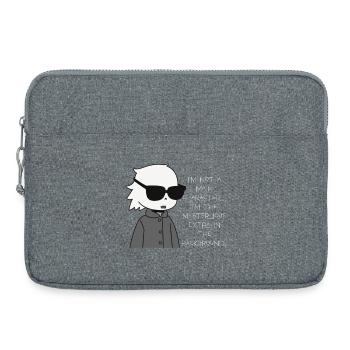 Extra Mysterious in the Background - Laptop bag 15" - heather grey - Front
