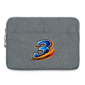 Équipe des joueurs défensifs numéro 3 de football - Sacoche pour ordinateur portable 15 pouces - gris chiné - Devant