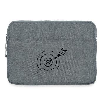 Archery Target - Laptop bag 15" - heather grey - Front