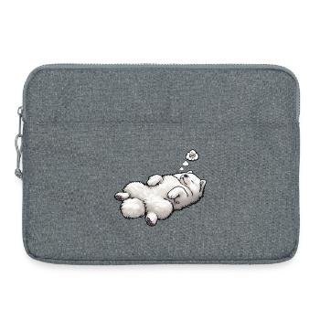 Samojede Samojedenbesitzer Samojedenliebhaber - Laptoptasche 15" - Grau meliert - Vorne
