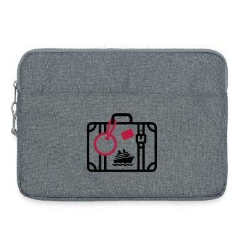 Koffer Reise Kreuzfahrt Urlaub - Laptoptasche 15" - Grau meliert - Vorne