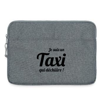 Je suis un Taxi qui déchiiire ! - Laptop bag 15" - heather grey - Front