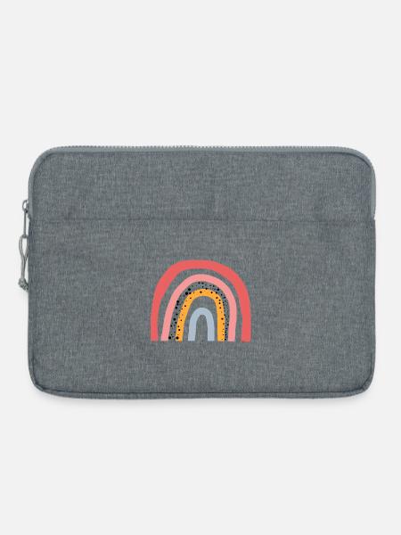 Regenbogen - Liebe - Rainbow-Trend - Laptoptasche 15" - Grau meliert