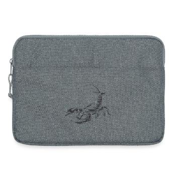 Skorpion Symbol Illustration Grafik Icon Skizzen - Laptoptasche 15" - Grau meliert - Vorne