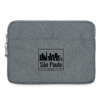São Paulo Brésil Skyline Design - Sacoche pour ordinateur portable 15 pouces - gris chiné - Devant