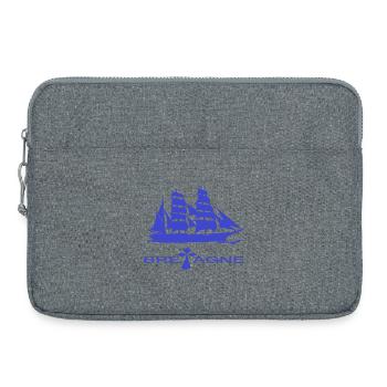SAILBOAT BRITAIN creation Louis RUNEMBERG © Adagp - Laptop bag 15" - heather grey - Front