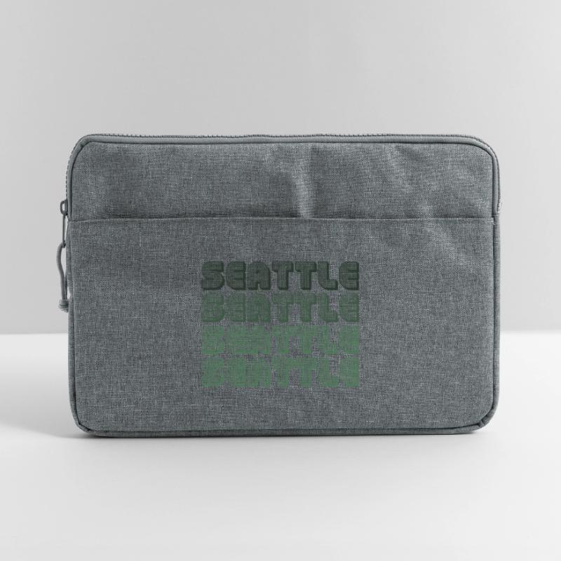 Seattle Blockgrid Pattern Laptop bag 15"