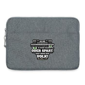 Pas toujours par les gens - Sacoche pour ordinateur portable 15 pouces - gris chiné - Devant