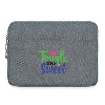 Dur mais doux - Sacoche pour ordinateur portable 15 pouces - gris chiné - Devant