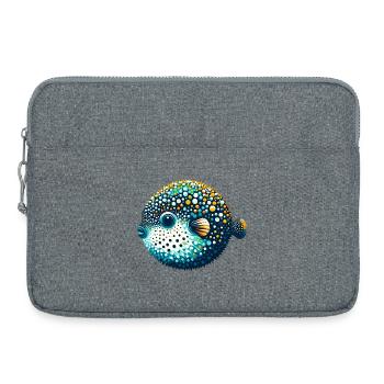 Kugelfisch - Laptoptasche 15" - Grau meliert - Vorne