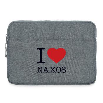 I LOVE NAXOS - Laptop bag 15" - heather grey - Front