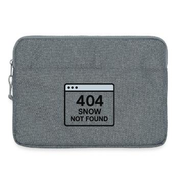 404 Schnee Nicht Gefunden - Laptoptasche 15" - Grau meliert - Vorne