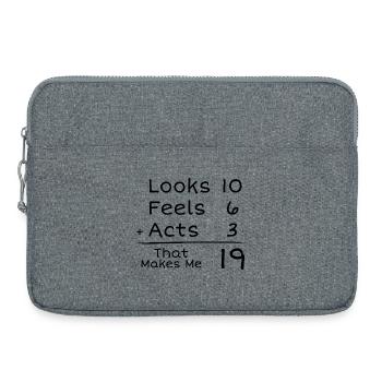 19 Year Old Humorous Birthday | 19th Anniversair - Laptop bag 15" - heather grey - Front