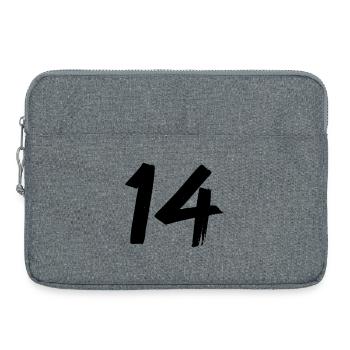 14 - Laptoptasche 15" - Grau meliert - Vorne
