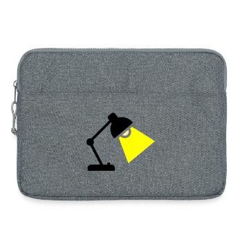 Schreibtischlampe Licht Idee - Laptoptasche 15" - Grau meliert - Vorne