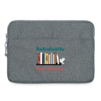Radicalized By Basic Decency Funny Sarcastic  - Laptop bag 15" - heather grey - Front
