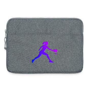 Pickleball Community Idea for Pickleball Game Fans - Laptop bag 15" - heather grey - Front