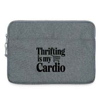 Thrifling is My Cardio - Laptop bag 15" - heather grey - Front