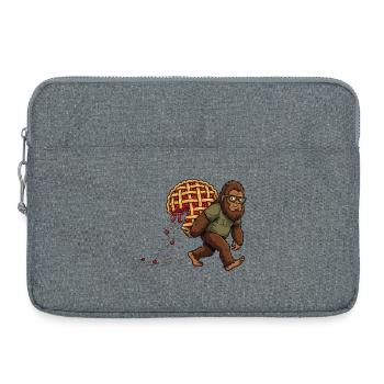 Humour Maths – Bigfoot Voleur de Tarte Pi - Sacoche pour ordinateur portable 15 pouces - gris chiné - Devant