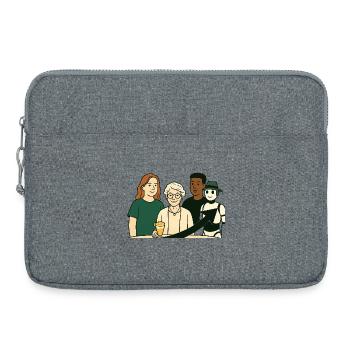 Oma Karin  - Laptoptasche 15" - Grau meliert - Vorne
