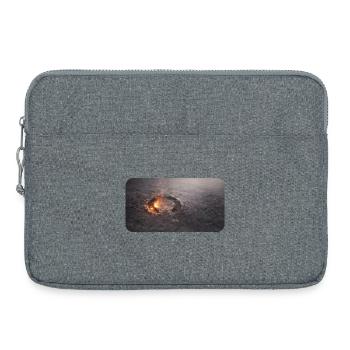 Hoof track in the ash floor - Laptop bag 15" - heather grey - Front