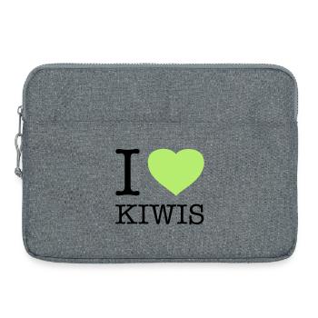 I LOVE KIWIS Kiwi - Laptoptasche 15" - Grau meliert - Vorne