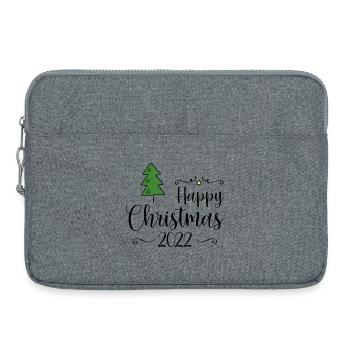 Happy Christmas 2022 - Laptoptasche 15" - Grau meliert - Vorne