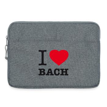 I LOVE BACH - Laptoptasche 15" - Grau meliert - Vorne