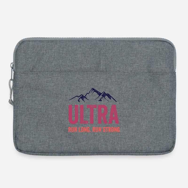 Ultra Running - Run Long. Run Strong. - Laptop bag 15" - heather grey