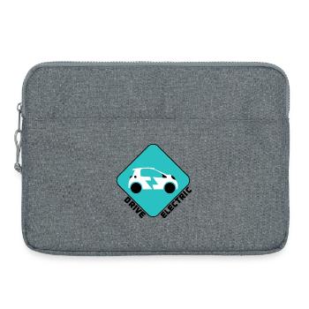 Drive Electric Supercharge - Electric Car Fans - Laptop bag 15" - heather grey - Front