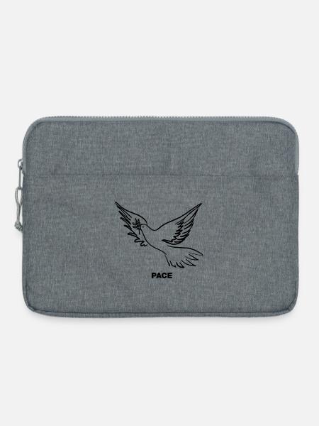 PACE - Friedenstaube - Laptoptasche 15" - Grau meliert