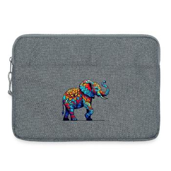 Elephant - Laptop bag 15" - heather grey - Front