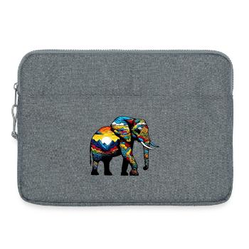 Elephant - Laptop bag 15" - heather grey - Front