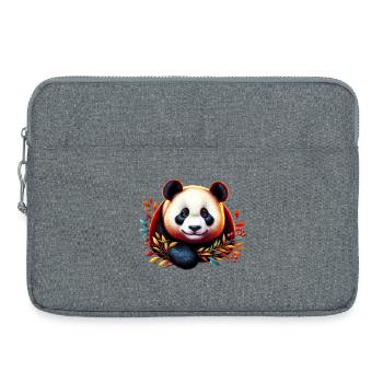 Panda - Laptoptasche 15" - Grau meliert - Vorne