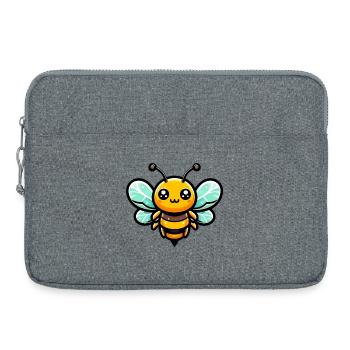 Abeille - Sacoche pour ordinateur portable 15 pouces - gris chiné - Devant