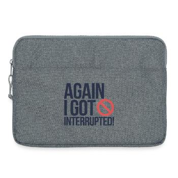 Resilient Protest, Funny Saying  - Laptop bag 15" - heather grey - Front