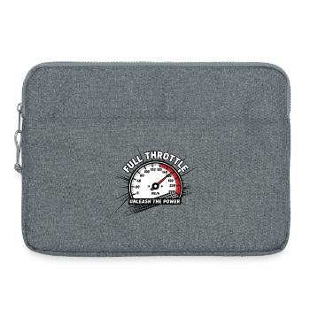 Full Throttle: Unleash The Power - Laptoptasche 15" - Grau meliert - Vorne