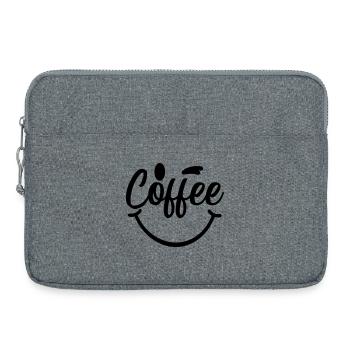 Coffee_Smile - Laptoptasche 15" - Grau meliert - Vorne