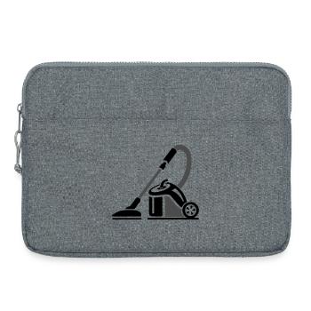 Staubsauger Symbol Reinigungsfirma - Laptoptasche 15" - Grau meliert - Vorne